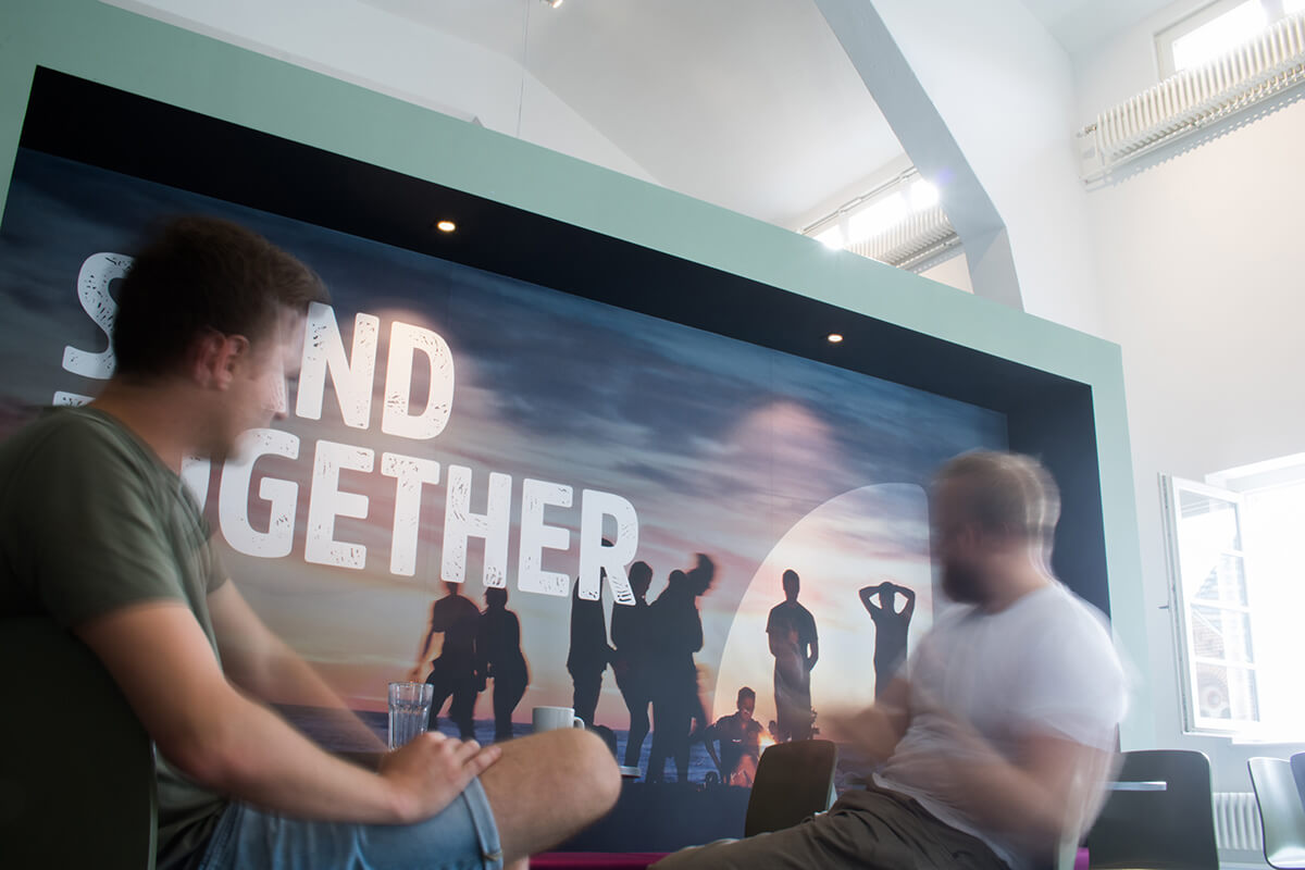 Funding Circle's value wall Stand Together