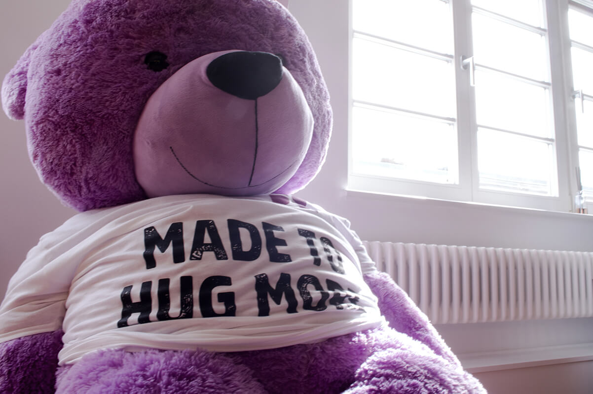 Funding Circle's Mascot with the phrase Made to hug mode